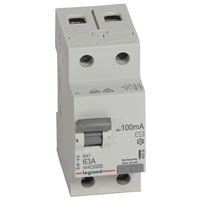 УЗО Legrand RX3 2P 63А, 100 мА ( AC ), 402030