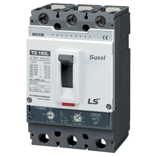 Силовой автомат LS Electric TS100 100А, FTU, 50кА, 3P, 50А, 0105000200