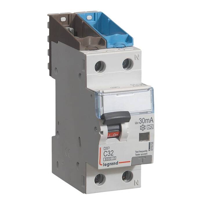 Дифавтомат Legrand DX? 1P+N 32А (C) 6 кА, 30 мА ( A ), 411053
