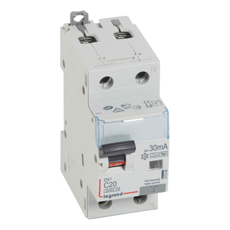 Дифавтомат Legrand DX? 1P+N 20А (C) 6 кА, 30 мА, 411095