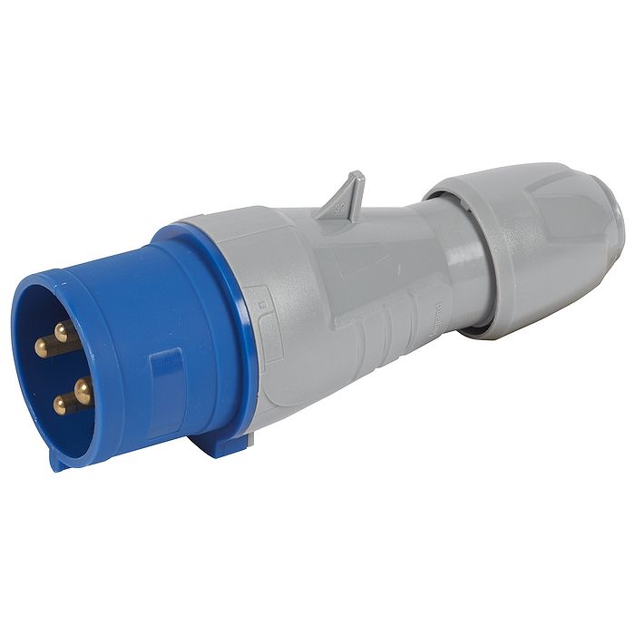 Вилка прямая - P17 Tempra Pro - IP 44 - 200/250 В~ - 32 A - 3К+З