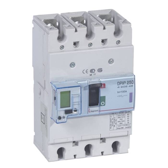 Силовой автомат Legrand DPX?, 50кА, 3P, 100А, 420545