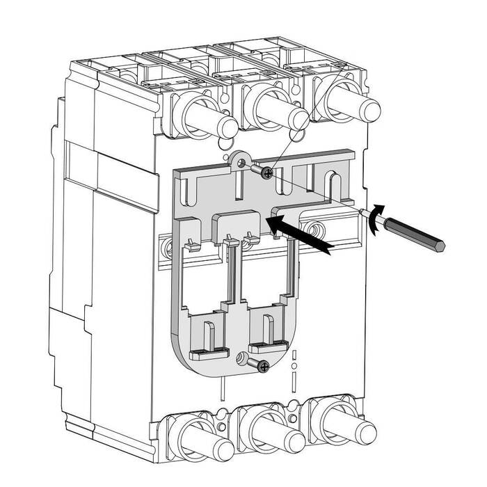 Разъем для втычного SUSOL MCCB ASSY,BASE CONNECTOR, TS250