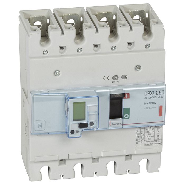 Силовой автомат Legrand DPX? 250А, электронный, 36кА, 4P, 250А, 420349