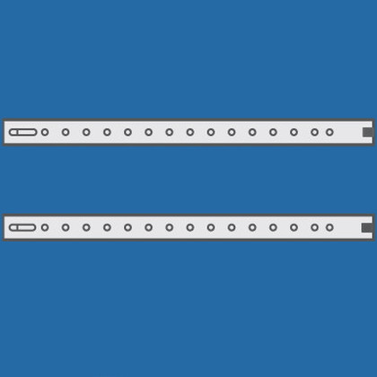 Направляющие, для горизонтальных разделителей, Г=545мм, 1 упаковка - 2шт.