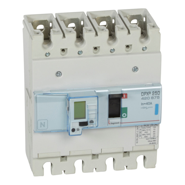 Силовой автомат Legrand DPX?, 70кА, 4P, 40А, 420675