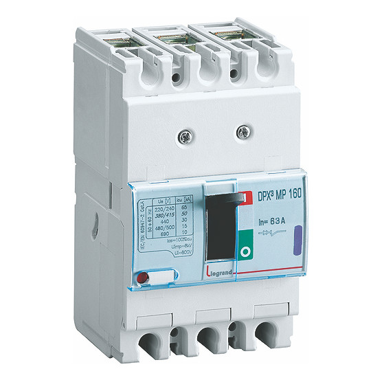 Силовой автомат Legrand DPX?, 16кА, 3P, 63А, 420713