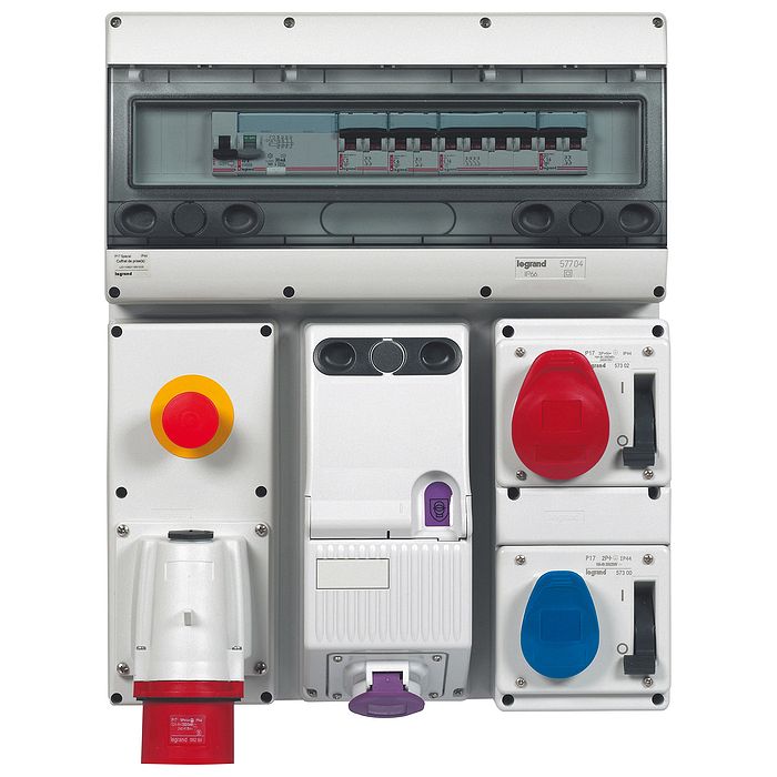 Вилка накладная - P17 Tempra Pro - IP 44 - 380/415 В~ - 32 A - 3К+Н+З