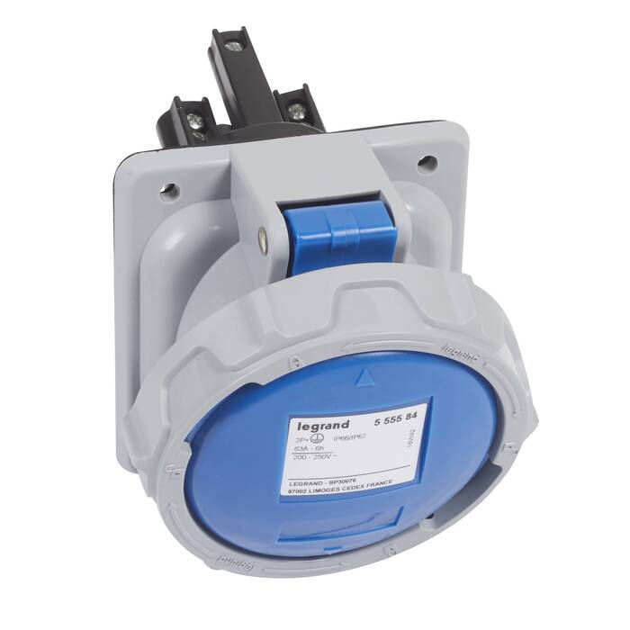 Розетка встроенная - 63А - 2К+З - 230В - IP67