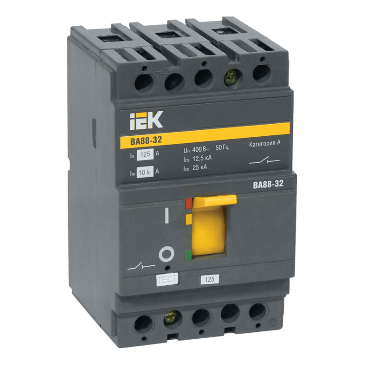 Силовой автомат IEK ВА88, 25кА, 3P, 32А, SVA10-3-0032-R