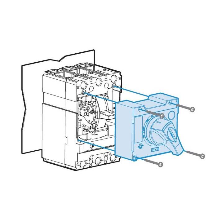 Поворотная рукоятка DH5-S 3P,TS1600