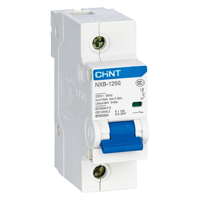 Автоматический выключатель Chint NXB-125G 1P 63А (D) 10кА, 816122