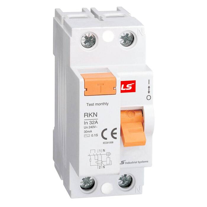 УЗО LS Electric RKN 2P 25А 6 кА, 100 мА, 062203008B