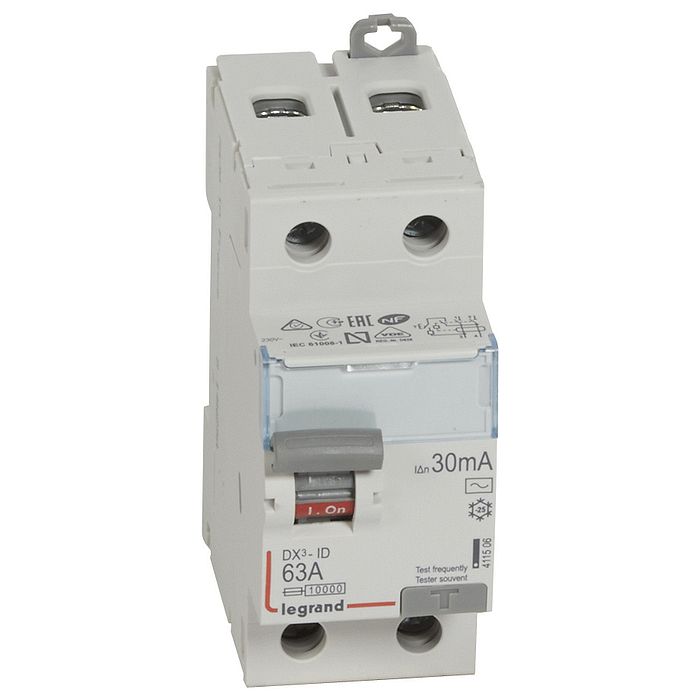 УЗО Legrand DX? 2P 63А, 30 мА ( AC ), 411506