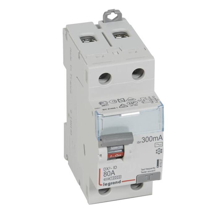 УЗО Legrand DX? 2P 80А 10 кА, 300 мА ( AC ), 411527