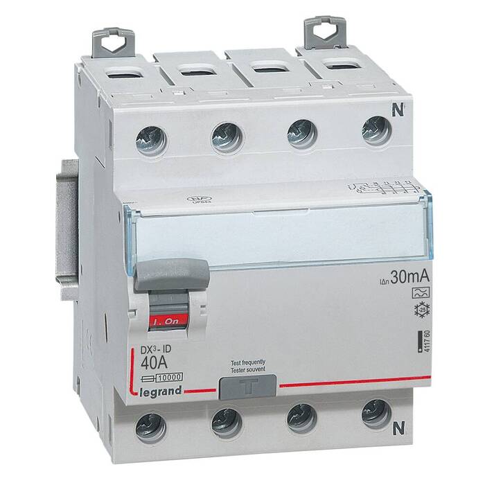 УЗО Legrand DX? 4P 40А 10 кА, 30 мА ( A ), 411760