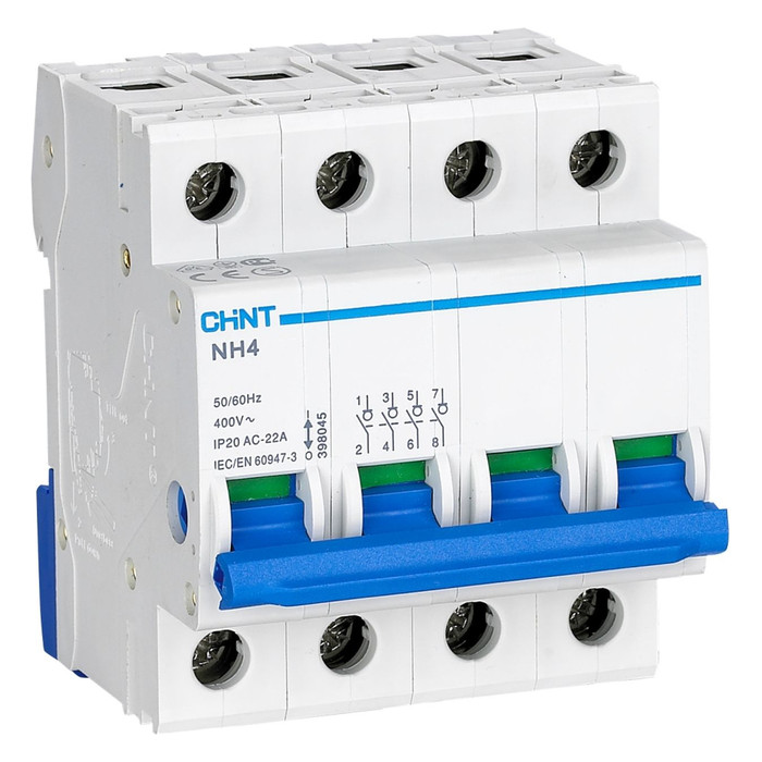Выключатель нагрузки NH4 4P 125A (CHINT)