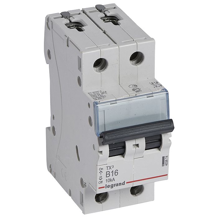 Автоматический выключатель Legrand TX? 2P 16А (B) 10кА, 403874