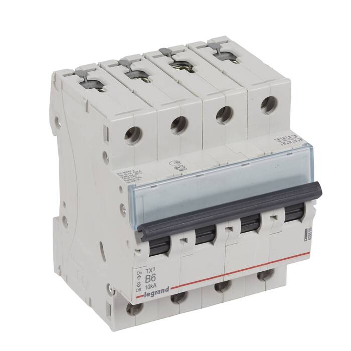 Автоматический выключатель Legrand TX? 4P 6А (B) 10кА, 403899
