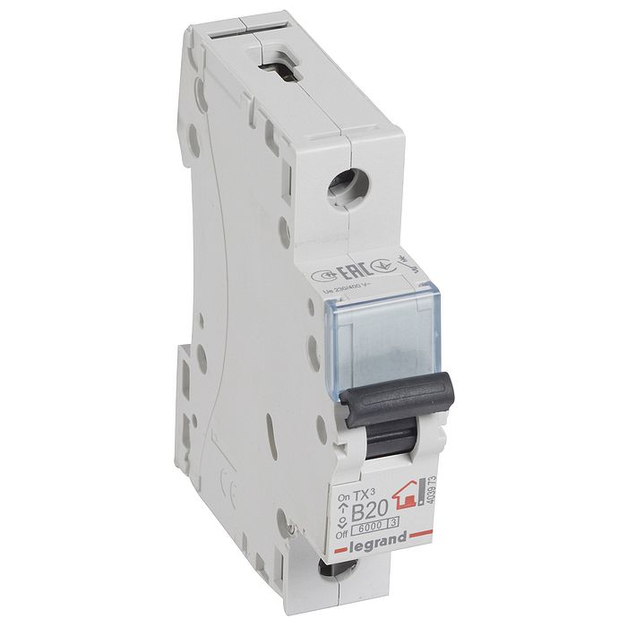 Автоматический выключатель Legrand TX? 1P 20А (B) 6кА, 403973