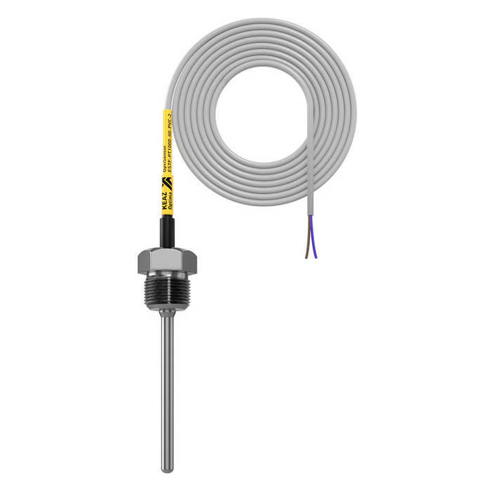 Датчик температуры погружной OptiSensor ESTF-PT1000-80-PVC-2