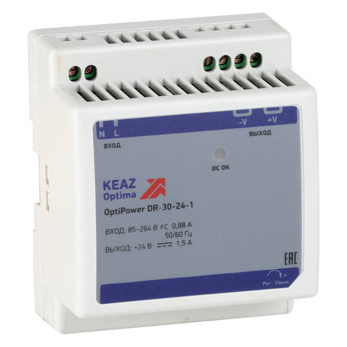 Блок питания OptiPower DR-30-24-1