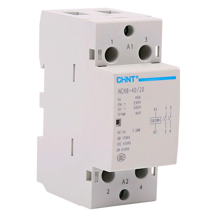 Модульный контактор Chint NCH8 2НО 40А 24В AC, 256082