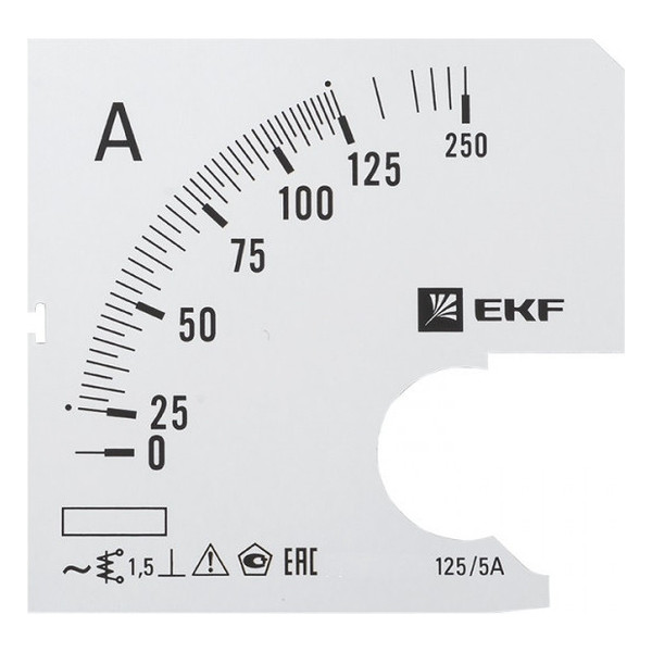 Шкала сменная для A961 125/5А-1,5 EKF PROxima