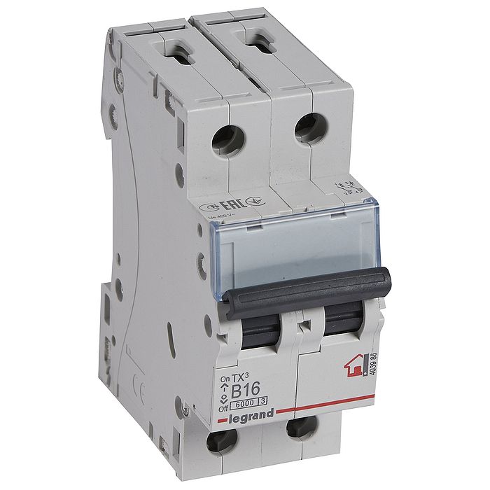 Автоматический выключатель Legrand TX? 2P 16А (B) 6кА, 403986