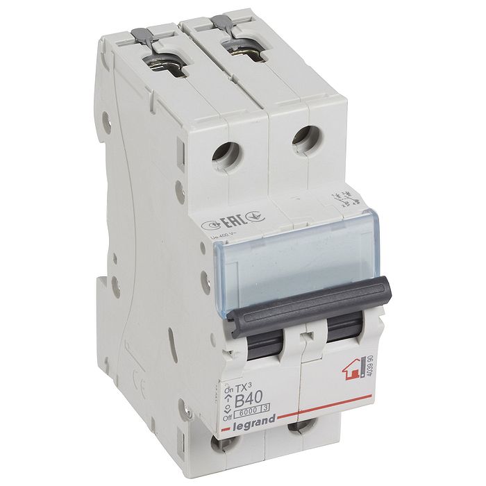 Автоматический выключатель Legrand TX? 2P 40А (B) 6кА, 403990