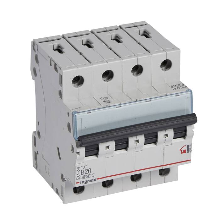 Автоматический выключатель Legrand TX? 4P 20А (B) 10кА, 404015