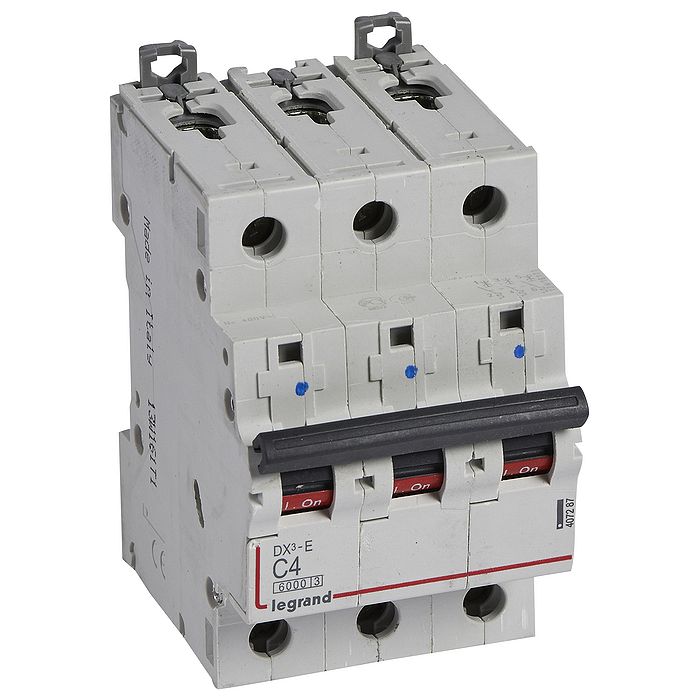 Автоматический выключатель Legrand DX? 3P 4А (C) 6кА, 407287