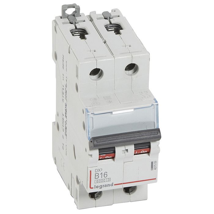 Автоматический выключатель Legrand DX? 2P 16А (B) 10кА, 407509