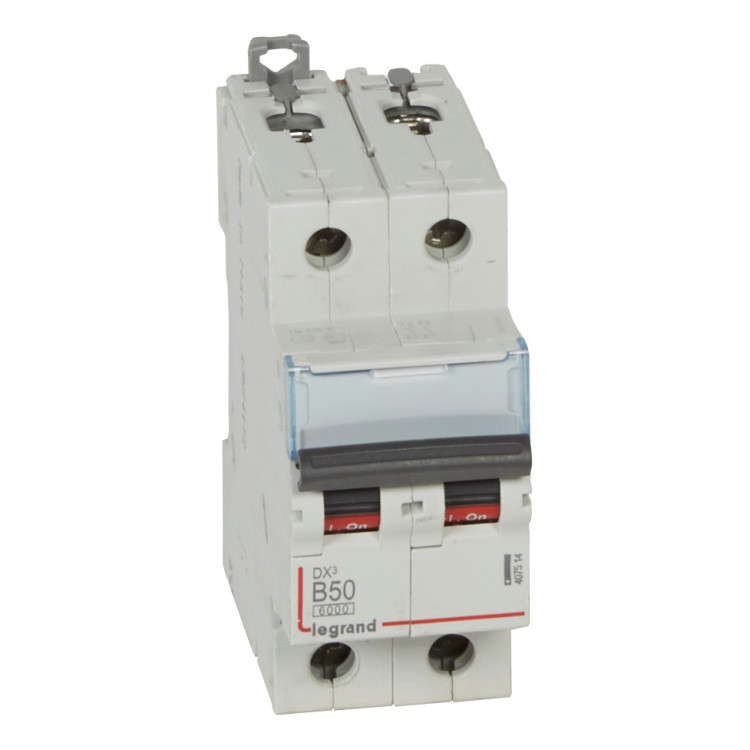 Автоматический выключатель Legrand DX? 2P 50А (B) 6кА, 407514