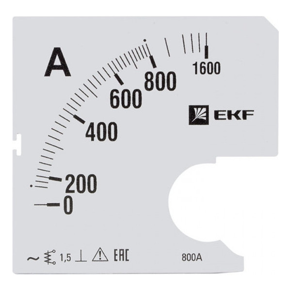 Шкала сменная для A961 800/5А-1,5 EKF PROxima