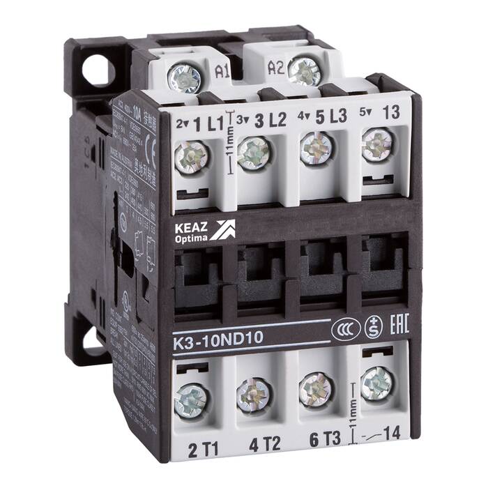 Контактор КЭАЗ OptiStart K3 3P 10А 110В AC 4кВт, 116922