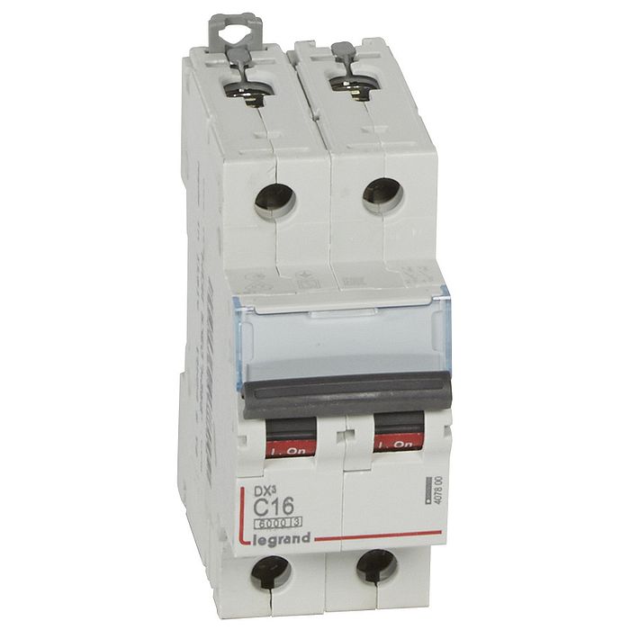 Автоматический выключатель Legrand DX? 2P 16А (C) 10кА, 407800