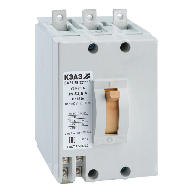 Силовой автомат КЭАЗ ВА21-29, 3P, 25А, 249345