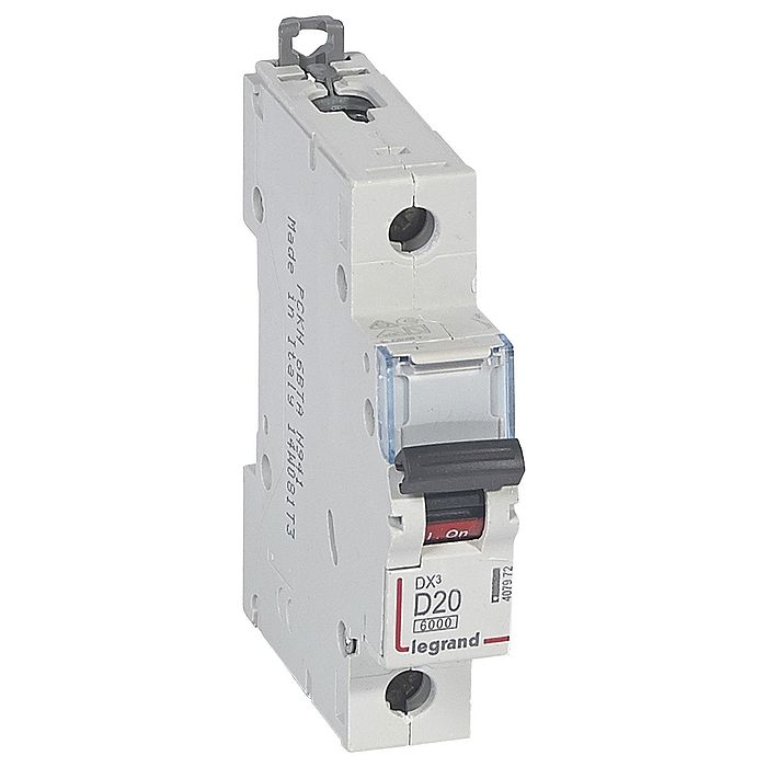 Автоматический выключатель Legrand DX? 1P 20А (D) 10кА, 407972