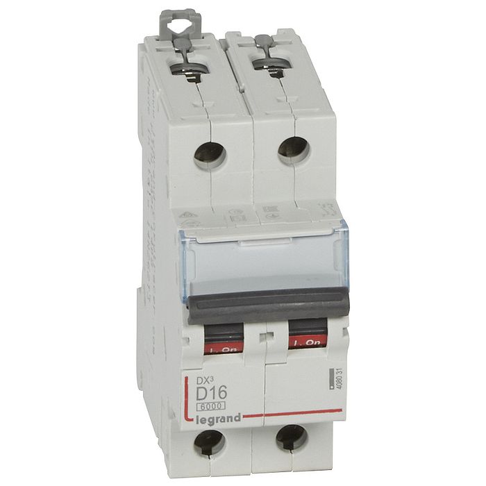 Автоматический выключатель Legrand DX? 2P 16А (D) 10кА, 408031