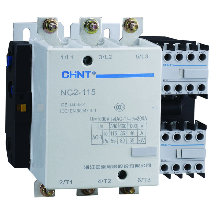 Контактор Chint NC2 3P 115А 220-240В AC 55кВт, 671433