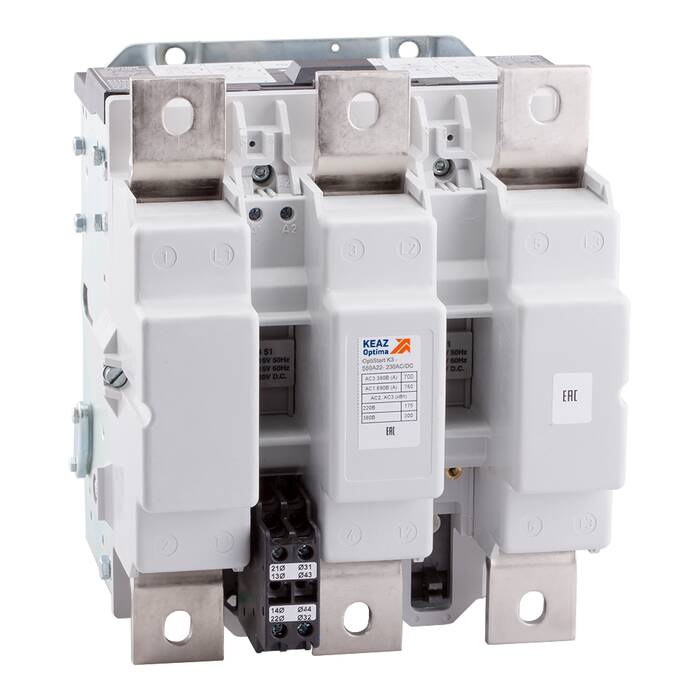 Контактор КЭАЗ OptiStart K3 3P 700А 230В AC/DC 400кВт, 117560