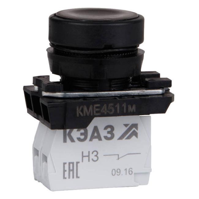 Кнопка КМЕ4510м-черный-1но+0нз-цилиндр-IP54-КЭАЗ Кнопка КМЕ4510м-черный-1но+0нз-цилиндр-IP54-КЭАЗ