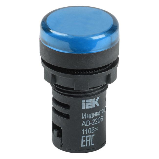 Лампа AD22DS(LED)матрица d22мм синий 36В AC/DC ИЭК Лампа AD22DS(LED)матрица d22мм синий 36В AC/DC ИЭК