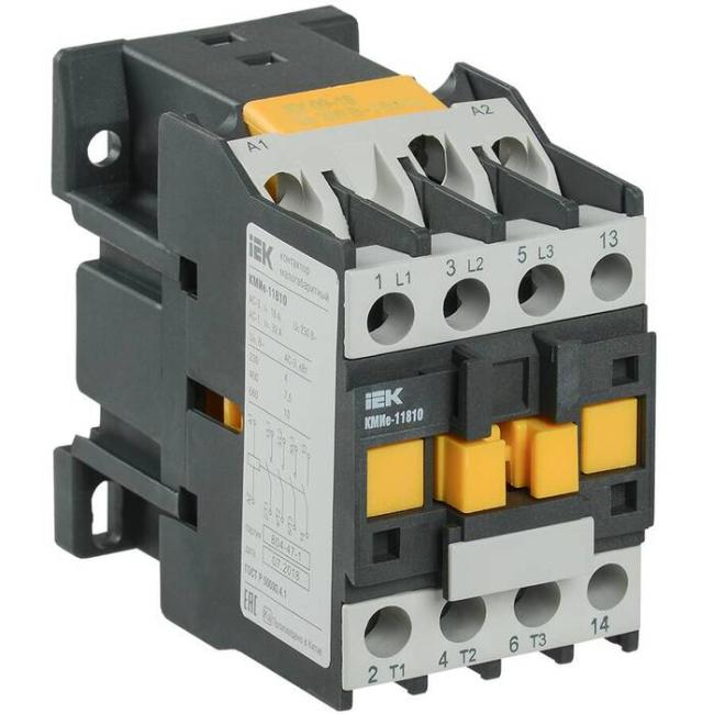 Контактор IEK 18А 230В AC, KKME11-018-230-10 Контактор IEK 18А 230В AC, KKME11-018-230-10
