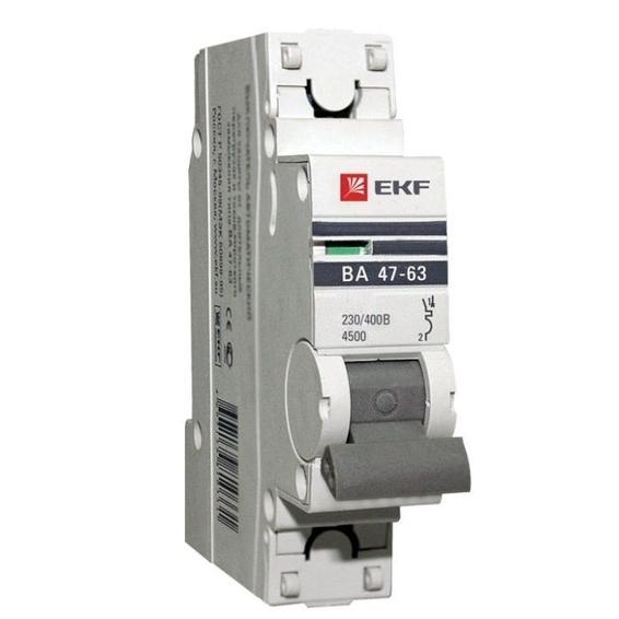 Автоматический выключатель EKF PROxima 1P 16А (D) 4.5кА, mcb4763-1-16D-pro Автоматический выключатель EKF PROxima 1P 16А (D) 4.5кА, mcb4763-1-16D-pro