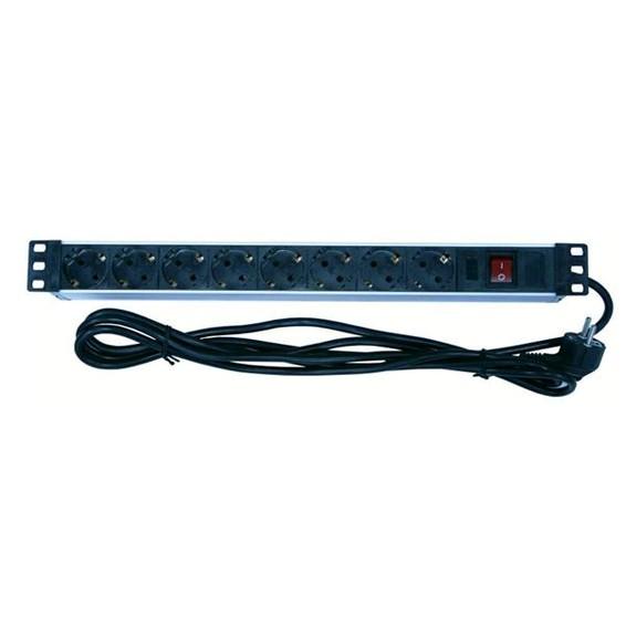 ITK PDU 8 розеток C13 с LED выкл,1U, шнур 2м вилка нем.ст ITK PDU 8 розеток C13 с LED выкл,1U, шнур 2м вилка нем.ст