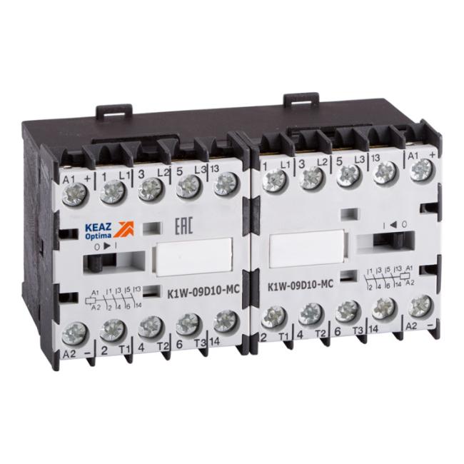 Мини-контактор реверсивный КЭАЗ OptiStart 6P 12А 24В DC, 117374 Мини-контактор реверсивный КЭАЗ OptiStart 6P 12А 24В DC, 117374