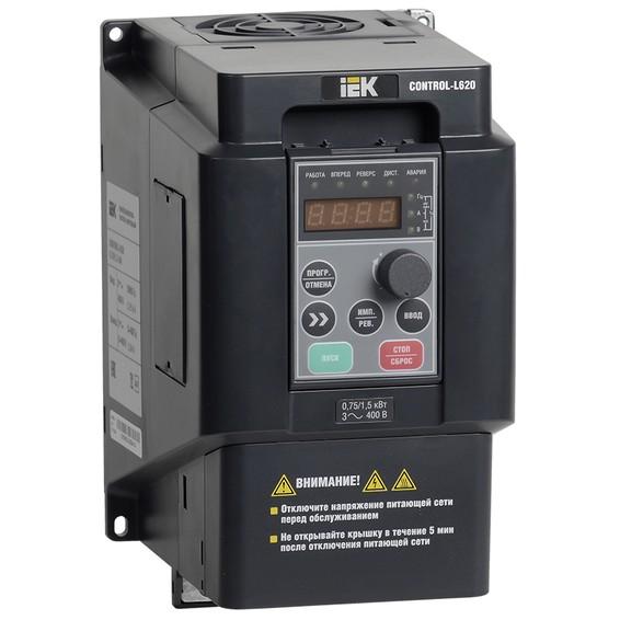 Преобразователь частоты CONTROL-L620 380В, 3Ф 0,75-1,5 kW IEK Преобразователь частоты CONTROL-L620 380В, 3Ф 0,75-1,5 kW IEK