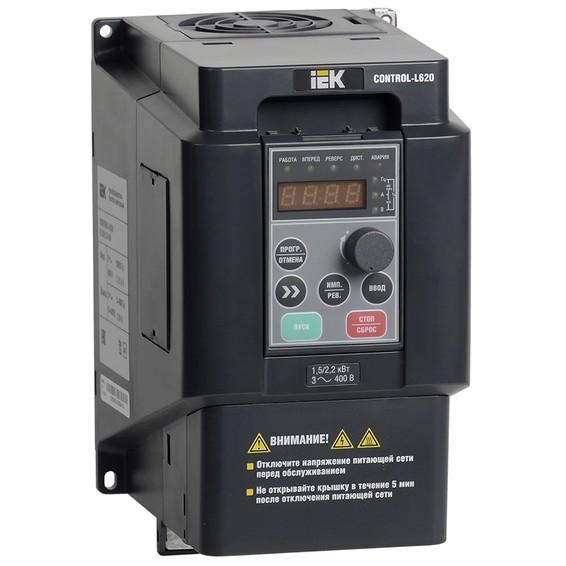Преобразователь частоты CONTROL-L620 380В, 3Ф 1,5-2,2 kW IEK Преобразователь частоты CONTROL-L620 380В, 3Ф 1,5-2,2 kW IEK